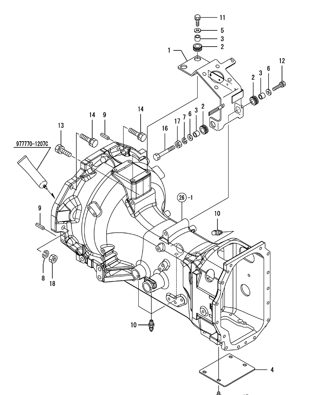 Docking Bolt Diagram and Parts List for SX3100 54ALB4S727-54ALB4SW727-54ALB4SX727-54ALB4SY727-54ALB4SZ727-54AMB4S727-54AMB4SW727-54AMB4SX727-54AMB4SY727-54AMB4SZ727 Cub Cadet Lawn Tractor